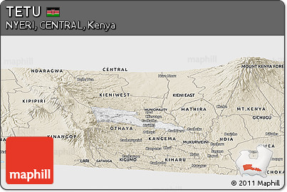 Classic Style Panoramic Map of TETU