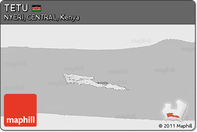 Gray Panoramic Map of TETU, single color outside