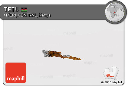 Physical Panoramic Map of TETU, cropped outside
