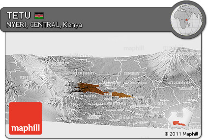 Physical Panoramic Map of TETU, lighten, desaturated
