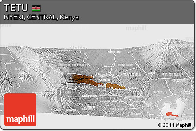 Physical Panoramic Map of TETU, lighten, desaturated
