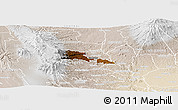 Physical Panoramic Map of TETU, lighten