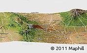 Physical Panoramic Map of TETU, satellite outside