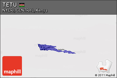Political Panoramic Map of TETU, single color outside