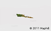 Satellite Panoramic Map of TETU, cropped outside