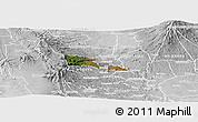 Satellite Panoramic Map of TETU, lighten, desaturated