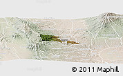Satellite Panoramic Map of TETU, lighten