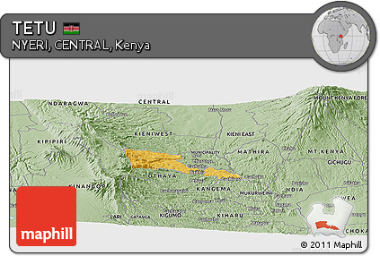 Savanna Style Panoramic Map of TETU