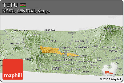 Savanna Style Panoramic Map of TETU