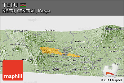 Savanna Style Panoramic Map of TETU