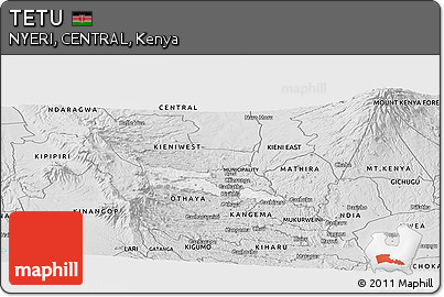 Silver Style Panoramic Map of TETU