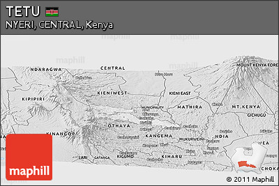 Silver Style Panoramic Map of TETU