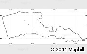 Blank Simple Map of TETU, cropped outside