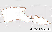 Classic Style Simple Map of TETU, cropped outside