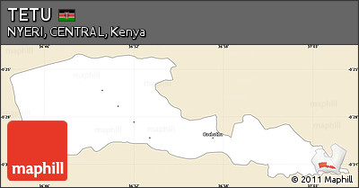 Classic Style Simple Map of TETU, single color outside