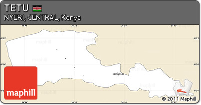Classic Style Simple Map of TETU, single color outside