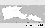Gray Simple Map of TETU, single color outside