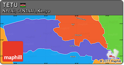 Political Simple Map of TETU