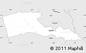 Silver Style Simple Map of TETU