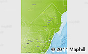 Physical 3D Map of KILIFI