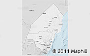 Silver Style 3D Map of KILIFI