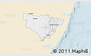 Classic Style 3D Map of KALOLENI, single color outside