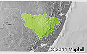 Physical 3D Map of KALOLENI, desaturated