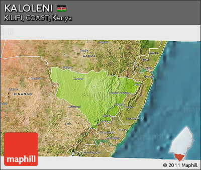 Physical 3D Map of KALOLENI, satellite outside