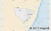 Classic Style Map of KALOLENI, single color outside