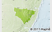 Physical Map of KALOLENI, lighten