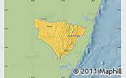 Savanna Style Map of KALOLENI, single color outside