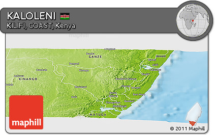 Physical Panoramic Map of KALOLENI