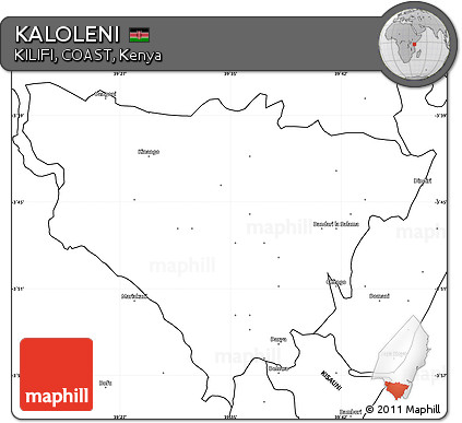 Blank Simple Map of KALOLENI