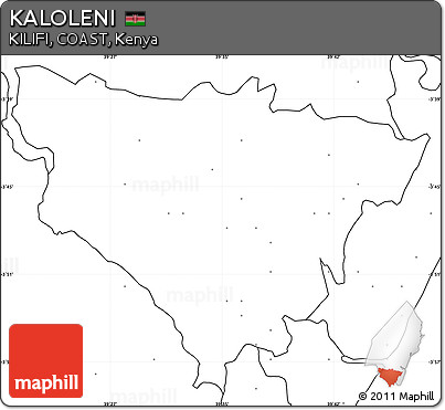 Blank Simple Map of KALOLENI, no labels
