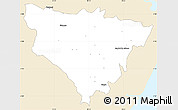Classic Style Simple Map of KALOLENI, single color outside