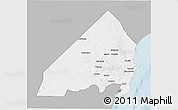 Gray 3D Map of MALINDI, single color outside