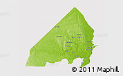 Physical 3D Map of MALINDI, cropped outside