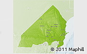 Physical 3D Map of MALINDI, lighten