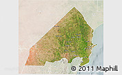 Satellite 3D Map of MALINDI, lighten