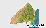 Satellite 3D Map of MALINDI, single color outside