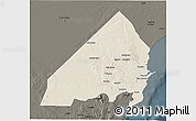 Shaded Relief 3D Map of MALINDI, darken