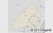 Shaded Relief 3D Map of MALINDI, desaturated