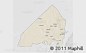 Shaded Relief 3D Map of MALINDI, lighten, desaturated