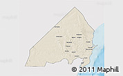 Shaded Relief 3D Map of MALINDI, single color outside