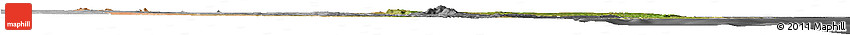 Satellite Horizon Map of MALINDI, desaturated