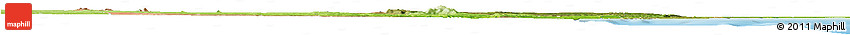 Satellite Horizon Map of MALINDI, physical outside