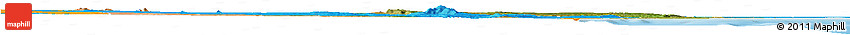 Satellite Horizon Map of MALINDI, political outside