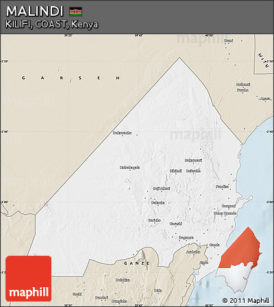 Classic Style Map of MALINDI