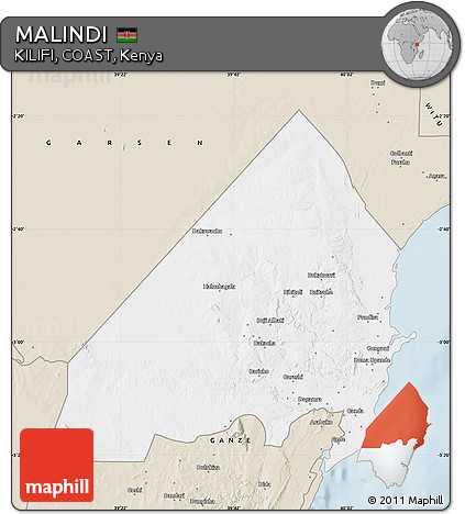 Classic Style Map of MALINDI