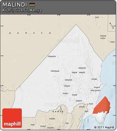 Classic Style Map of MALINDI